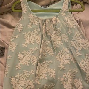 Robbins egg blue lace dress shirt